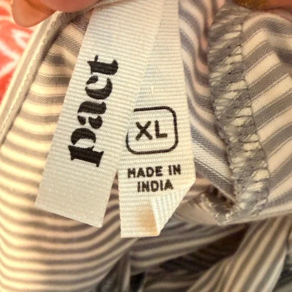 Pact Women's Striped/Floral Criss Cross Back Dress Size XL - Picture 3 of 4